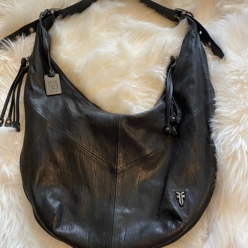 Frye Leather Belle Bohemian hobo